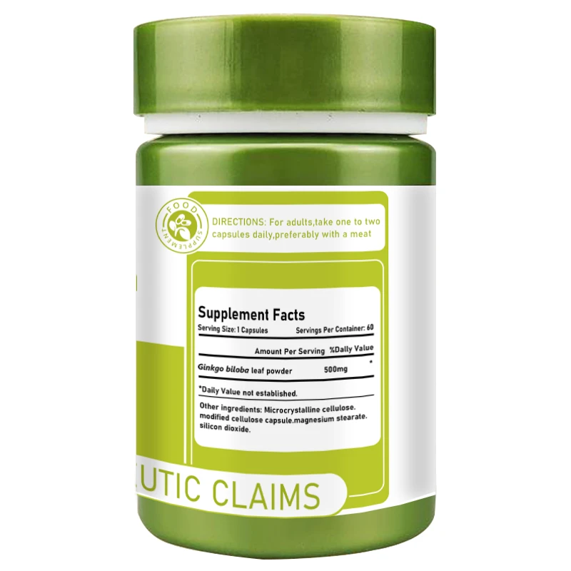 Ginkgo Biloba Leaf Powder Capsules factory