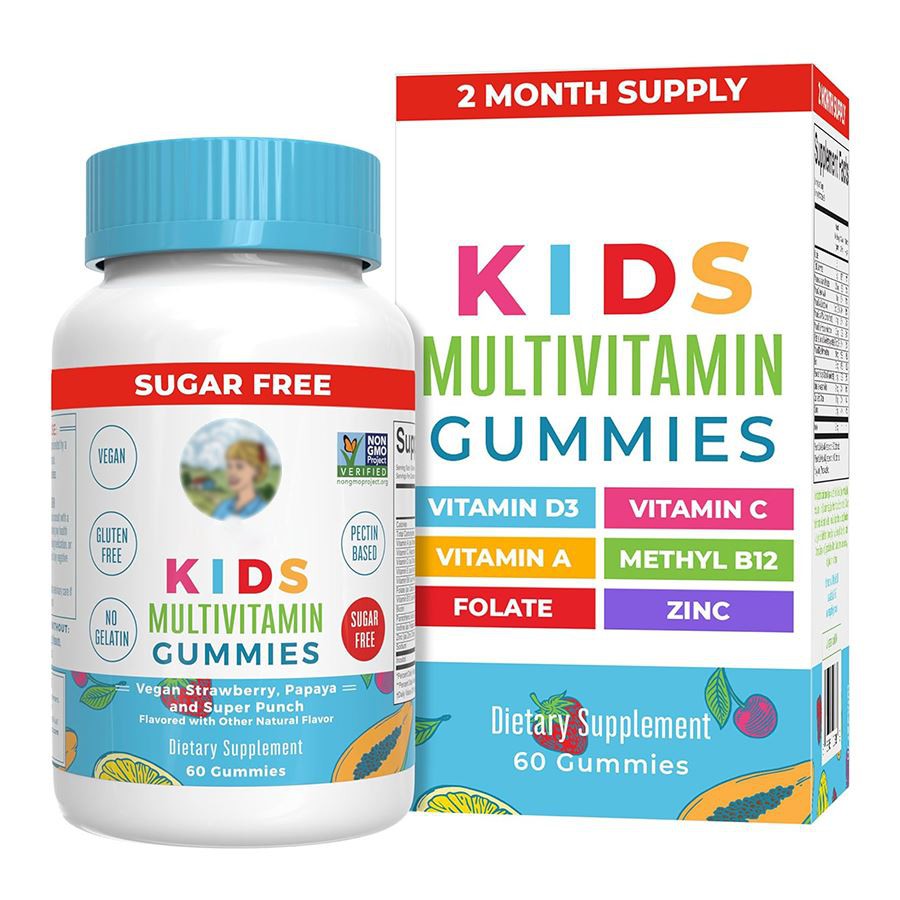 Maryruth's Kids Multivitamin Gummies خوشمزه و بسته بندی مواد مغذی برای بدن در حال رشد